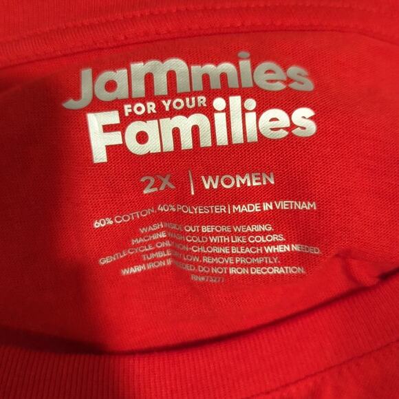 Jammies for Families PJ/Lounge Top, Tree Design, NWT, 2X - Picture 4 of 4